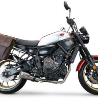 Exhaust compatible with Yamaha Xsr 700 2021-2024, M3 Inox , Racing full system exhaust, including removable db killer