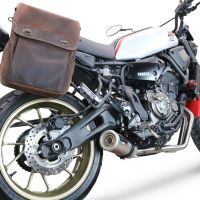 Exhaust compatible with Yamaha Xsr 700 2021-2024, M3 Inox , Racing full system exhaust, including removable db killer