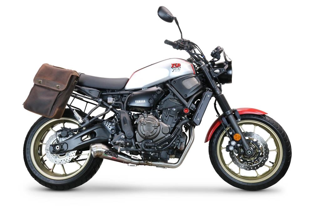Esapament GPR compatibil cu Yamaha Xsr 700 2021 Sistem complet de evacuare legal omologat, inclusiv db killer și catalizator detașabil,Powercone Evo