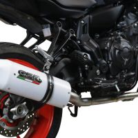 Exhaust compatible with Yamaha Mt-07 2021-2024, Albus Evo4, Homologated legal full system exhaust, including removable db killer and catalyst