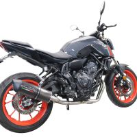 Esapament GPR compatibil cu Yamaha Mt-07  2021 Sistem complet de evacuare legal omologat, inclusiv db killer și catalizator detașabil,Furore Evo4 Poppy