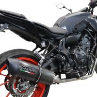 Esapament GPR compatibil cu Yamaha Mt-07  2021 Sistem complet de evacuare legal omologat, inclusiv db killer și catalizator detașabil,Furore Evo4 Poppy