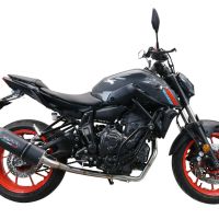 Esapament GPR compatibil cu Yamaha Mt-07  2021 Sistem complet de evacuare Racing, inclusiv db killer detașabil,Furore Nero