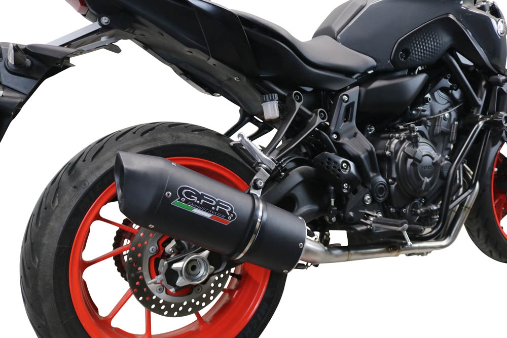 Esapament GPR compatibil cu Yamaha R7 2021 Sistem complet de evacuare Racing, inclusiv db killer detașabil,Furore Nero