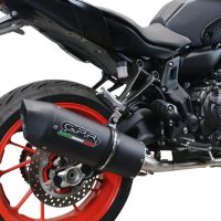 Esapament GPR compatibil cu Yamaha R7 2021 Sistem complet de evacuare Racing, inclusiv db killer detașabil,Furore Nero