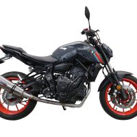 Esapament GPR compatibil cu Yamaha Mt-07  2021 Sistem complet de evacuare legal omologat, inclusiv db killer și catalizator detașabil,New Grand Prix Evo Titanium
