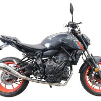 Esapament GPR compatibil cu Yamaha Mt-07  2021 Sistem complet de evacuare Racing, inclusiv db killer detașabil,Powercone Evo