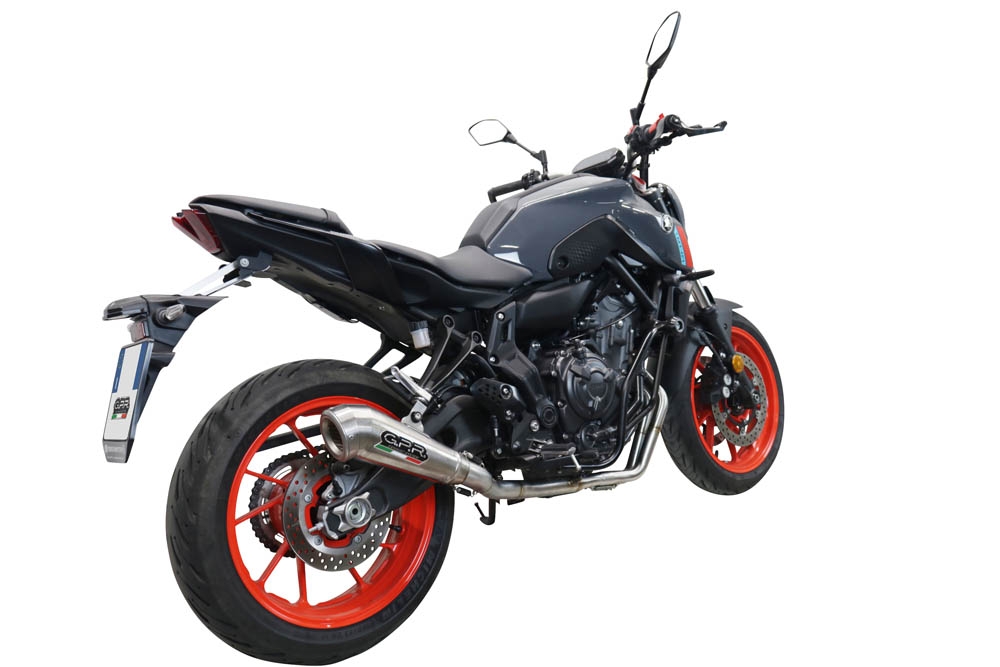 Esapament GPR compatibil cu Yamaha Mt-07  2021 Sistem complet de evacuare Racing, inclusiv db killer detașabil,Powercone Evo
