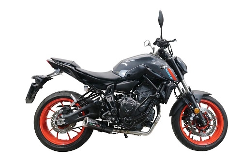 Esapament GPR compatibil cu Yamaha R7 2021 Sistem complet de evacuare Racing, inclusiv db killer detașabil,M3 Black Titanium