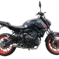 Esapament GPR compatibil cu Yamaha Mt-07  2021 Sistem complet de evacuare legal omologat, inclusiv db killer și catalizator detașabil,Powercone Evo