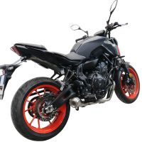 Esapament GPR compatibil cu Yamaha Mt-07  2021 Sistem complet de evacuare legal omologat, inclusiv db killer și catalizator detașabil,Powercone Evo