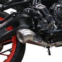 Esapament GPR compatibil cu Yamaha Mt-07  2021 Sistem complet de evacuare legal omologat, inclusiv db killer și catalizator detașabil,Powercone Evo