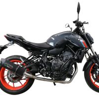 Esapament GPR compatibil cu Yamaha Mt-07  2021 Sistem complet de evacuare legal omologat, inclusiv db killer și catalizator detașabil,Furore Evo4 Poppy