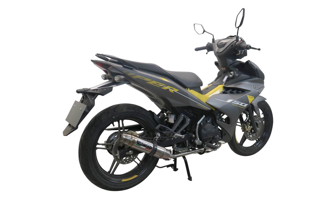 Exhaust compatible with Yamaha Sniper 150 2021-2022, Deeptone Inox, Racing full system exhaust, including removable db killer