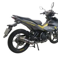 Exhaust compatible with Yamaha Sniper 150 2021-2022, Deeptone Inox, Racing full system exhaust, including removable db killer
