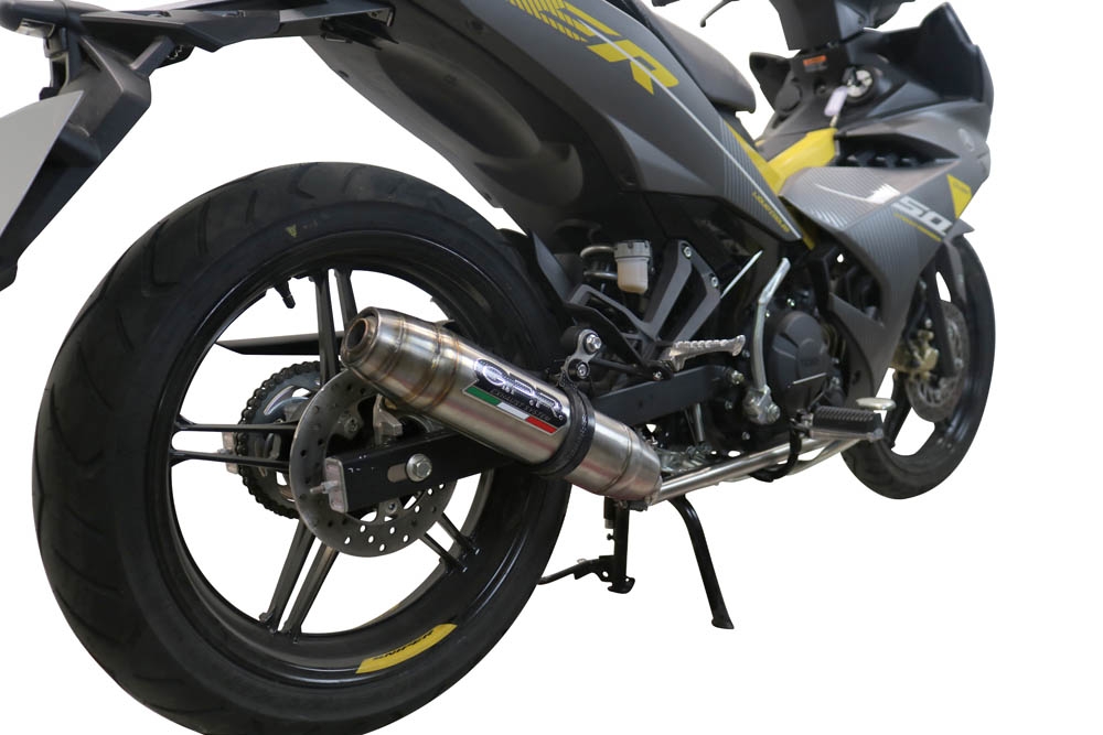 Exhaust compatible with Yamaha Sniper 150 2021-2022, Deeptone Inox, Racing full system exhaust, including removable db killer