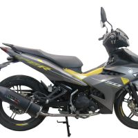 Esapament GPR compatibil cu Yamaha Sniper 150 2021 Sistem complet de evacuare Racing, inclusiv db killer detașabil,Furore Nero