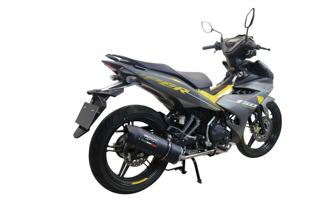 Esapament GPR compatibil cu Yamaha Sniper 150 2021 Sistem complet de evacuare Racing, inclusiv db killer detașabil,Furore Nero
