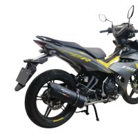 Esapament GPR compatibil cu Yamaha Sniper 150 2021 Sistem complet de evacuare Racing, inclusiv db killer detașabil,Furore Nero