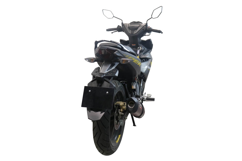 Esapament GPR compatibil cu Yamaha Sniper 150 2021 Sistem complet de evacuare Racing, inclusiv db killer detașabil,Furore Nero