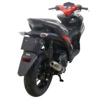 Exhaust compatible with Yamaha Aerox 155 2021-2022, Deeptone Inox, Racing full system exhaust, including removable db killer