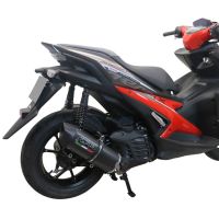 Esapament GPR compatibil cu Yamaha Aerox 155 VVA 2021 Sistem complet de evacuare Racing, inclusiv db killer detașabil,Furore Nero