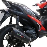 Esapament GPR compatibil cu Yamaha Aerox 155 VVA 2021 Sistem complet de evacuare Racing, inclusiv db killer detașabil,Furore Nero