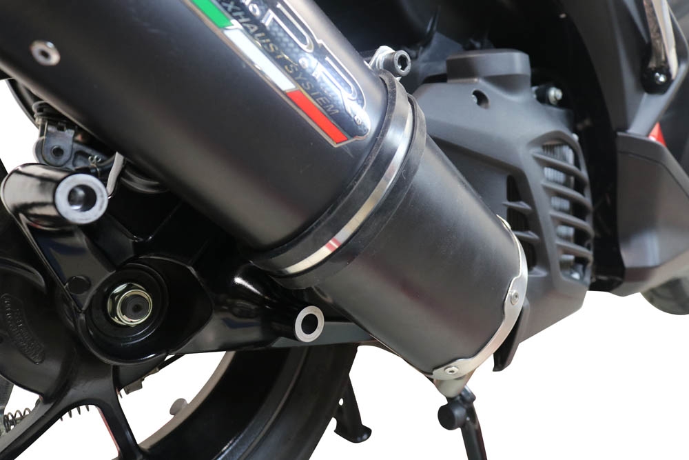 Esapament GPR compatibil cu Yamaha Aerox 155 VVA 2021 Sistem complet de evacuare Racing, inclusiv db killer detașabil,Furore Nero