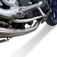 Esapament GPR compatibil cu Yamaha Mt 125 2021 Sistem complet de evacuare legal omologat, inclusiv db killer și catalizator detașabil,Furore Evo4 Poppy