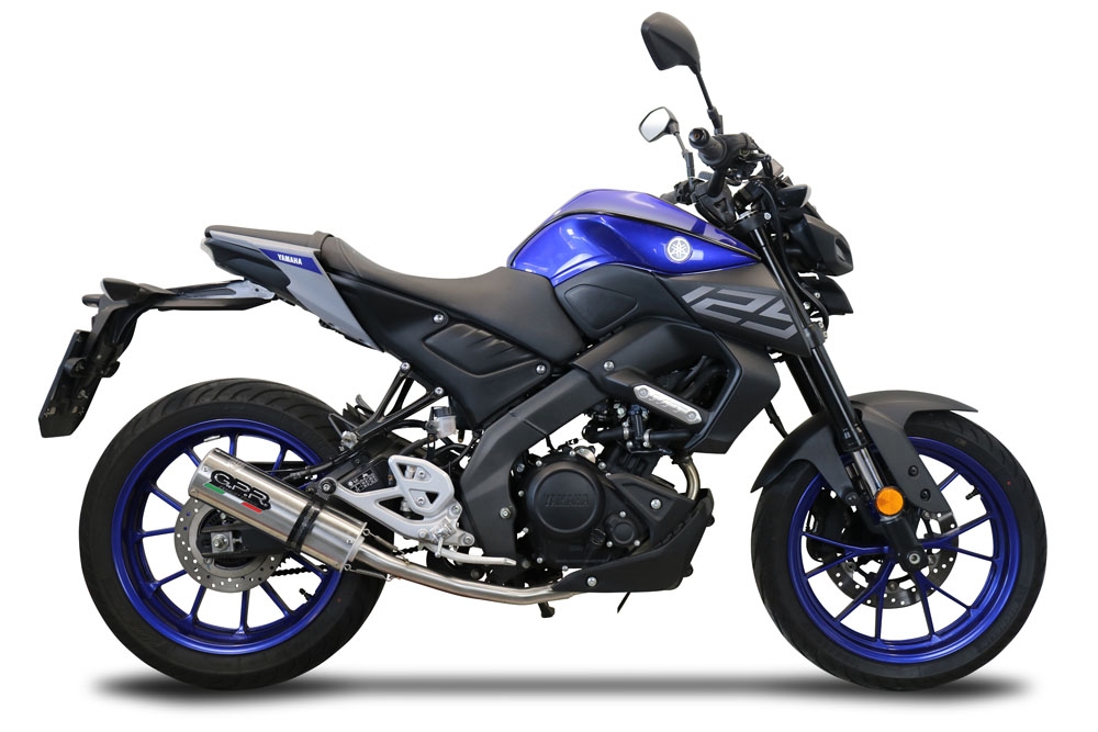Exhaust compatible with Yamaha Mt 125 2021-2025, M3 Inox , Homologated legal full system exhaust, including removable db killer and catalyst