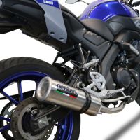 Exhaust compatible with Yamaha Mt 125 2021-2025, M3 Inox , Homologated legal full system exhaust, including removable db killer and catalyst