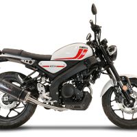 Esapament GPR compatibil cu Yamaha XSR 125 2021 Sistem complet de evacuare legal omologat, inclusiv db killer și catalizator detașabil,Furore Evo4 Poppy