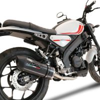 Esapament GPR compatibil cu Yamaha XSR 125 2021 Sistem complet de evacuare legal omologat, inclusiv db killer și catalizator detașabil,Furore Evo4 Poppy