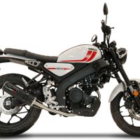 Esapament GPR compatibil cu Yamaha XSR 125 2021 Sistem complet de evacuare legal omologat, inclusiv db killer și catalizator detașabil,M3 Black Titanium