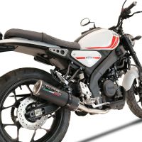 Esapament GPR compatibil cu Yamaha XSR 125 2021 Sistem complet de evacuare legal omologat, inclusiv db killer și catalizator detașabil,M3 Black Titanium