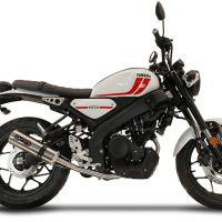 Exhaust compatible with Yamaha XSR 125 2021-2025, M3 Inox , Homologated legal full system exhaust, including removable db killer and catalyst