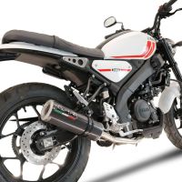 Exhaust compatible with Yamaha XSR 125 2021-2025, M3 Poppy , Homologated legal full system exhaust, including removable db killer and catalyst