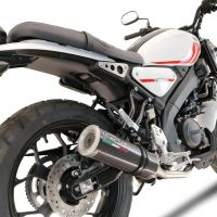 Exhaust compatible with Yamaha XSR 125 2021-2025, M3 Poppy , Homologated legal full system exhaust, including removable db killer and catalyst