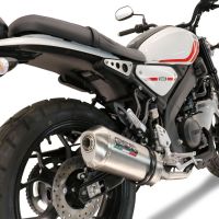 Esapament GPR compatibil cu Yamaha XSR 125 2021 Sistem complet de evacuare legal omologat, inclusiv db killer și catalizator detașabil,Satinox 