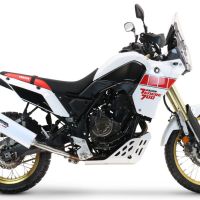 Exhaust compatible with Yamaha Tenere 700 2021-2024, Albus Evo4, Homologated legal slip-on exhaust including removable db killer and link pipe