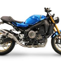 Exhaust compatible with Yamaha XSR900 2022-2024, M3 Inox , Homologated legal full system exhaust, including removable db killer and catalyst
