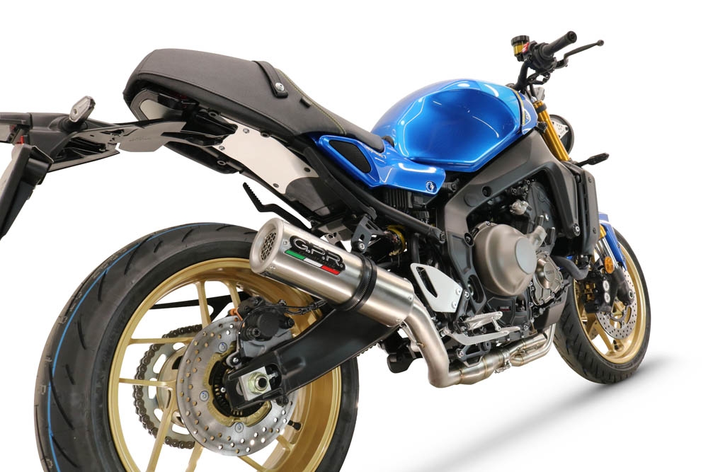Exhaust compatible with Yamaha XSR900 2022-2024, M3 Inox , Homologated legal full system exhaust, including removable db killer and catalyst