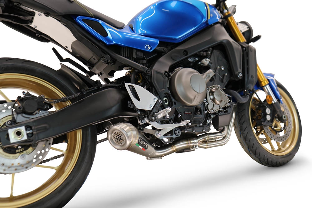 GPR exhaust compatible with Yamaha XSR900 2022-2024, Powercone Evo, full system exhaust legal for UK and non-EU countries including removable db killer 