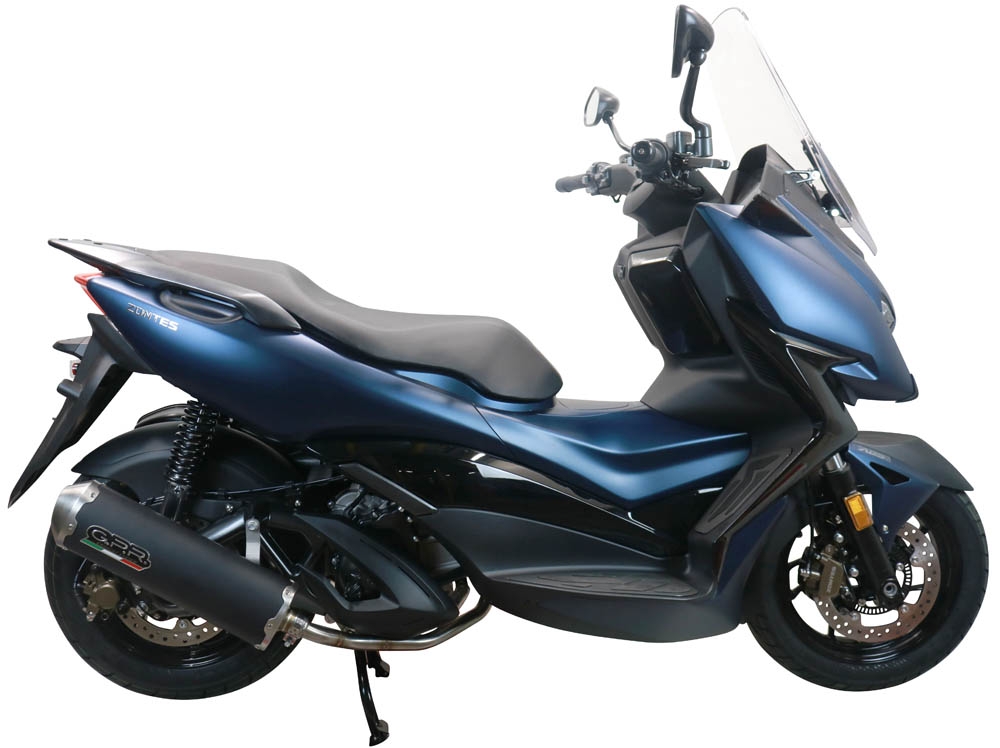 Exhaust compatible with Zontes M 310 2021-2024, Evo4 Road, Homologated legal full system exhaust, including removable db killer and catalyst