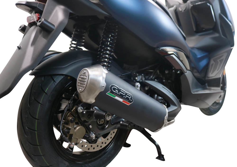 Exhaust compatible with Zontes M 310 2021-2024, Evo4 Road, Homologated legal full system exhaust, including removable db killer and catalyst