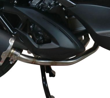 Exhaust compatible with Zontes M 310 2021-2024, Evo4 Road Inox, Homologated legal full system exhaust, including removable db killer and catalyst