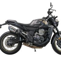   Zontes 350 GK 2022 Evacuare slip-on omologata, inclusiv db killer detașabil și cot de legătură,New Grand Prix Evo Titanium