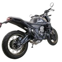 Exhaust compatible with Zontes 350 X1 2022-2024, Deeptone Inox, Racing full system exhaust, including removable db killer