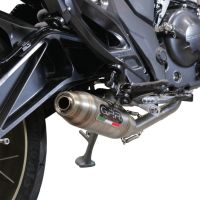 Exhaust compatible with Zontes 350 X1 2022-2024, Deeptone Inox, Racing full system exhaust, including removable db killer
