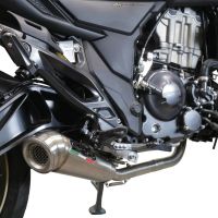 Exhaust compatible with Zontes 350 T1 ADV 2022-2024, Deeptone Inox, Racing full system exhaust, including removable db killer